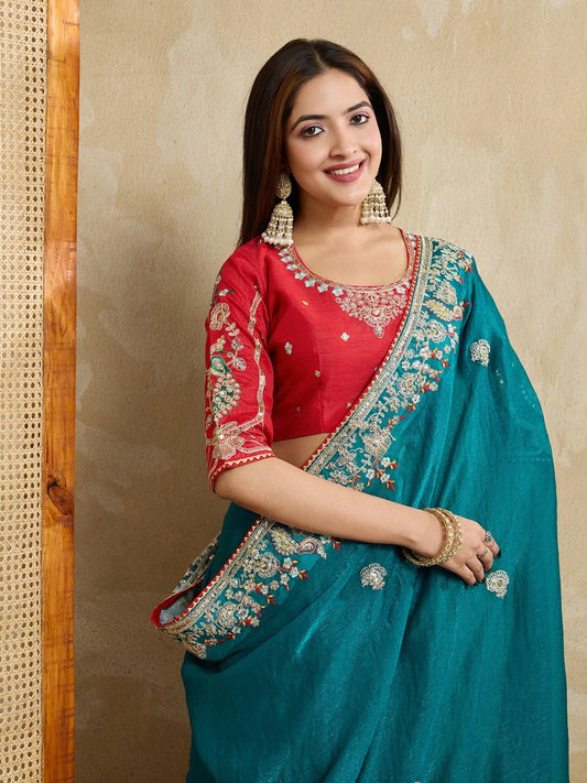Party Wear Soft Fendy Chiffon silk Saree