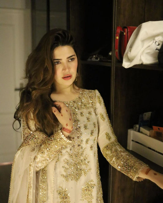 VÊTEMENTS DE COURSE TENDANCE HAUT EN FAUSSE GEORGETTE BRODERIE EN FIL DE COTON