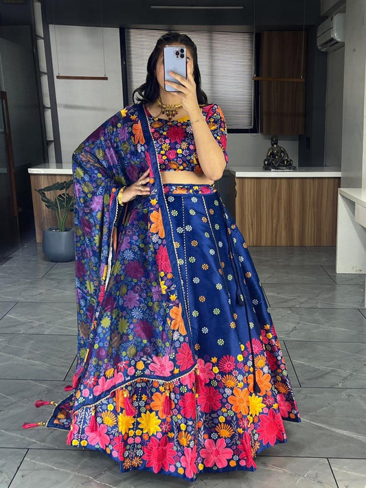 Célébrez le charme de la culture indienne avec ce magnifique ensemble lehenga