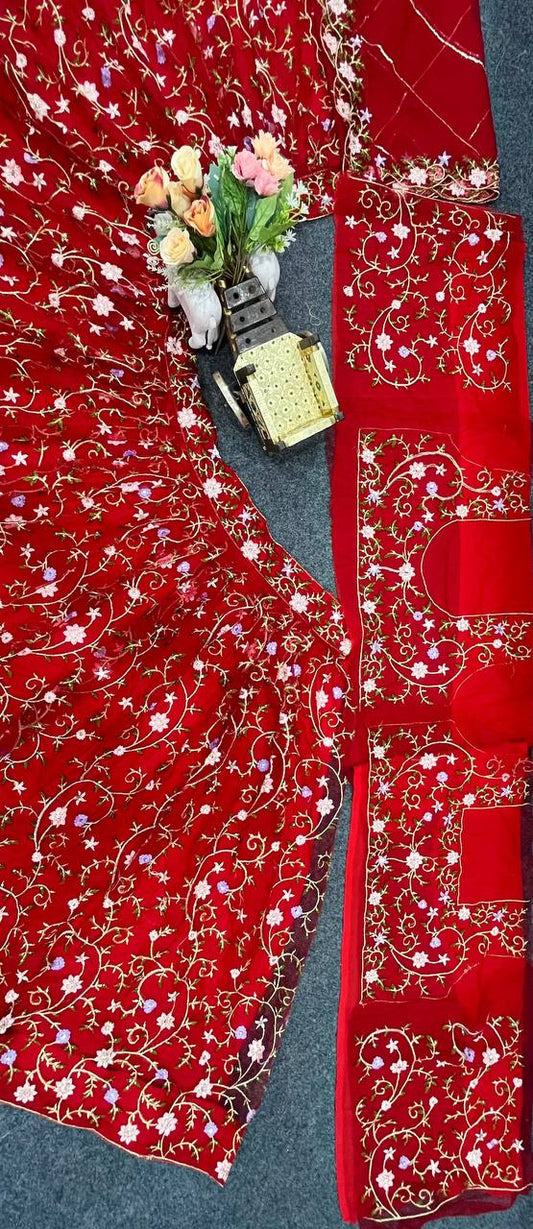 Launching 4 meter flared Sequins Embroidery Work Lehenga