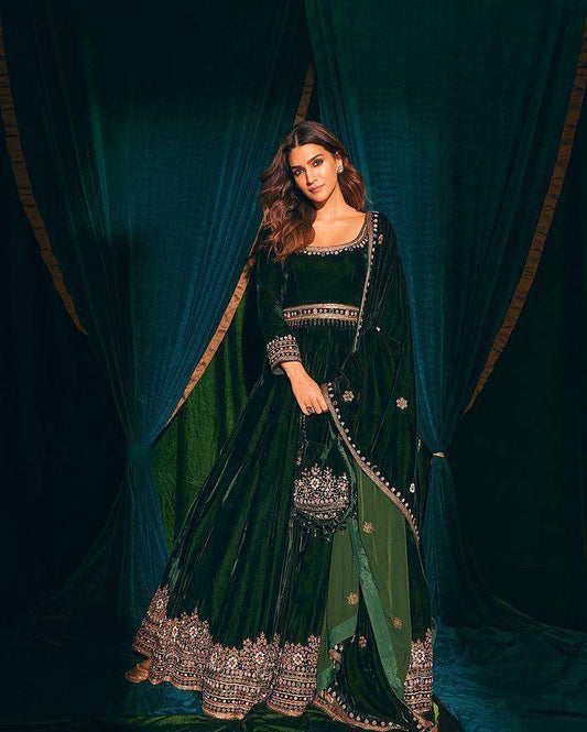 New Designer Party Gown & Dupatta Set