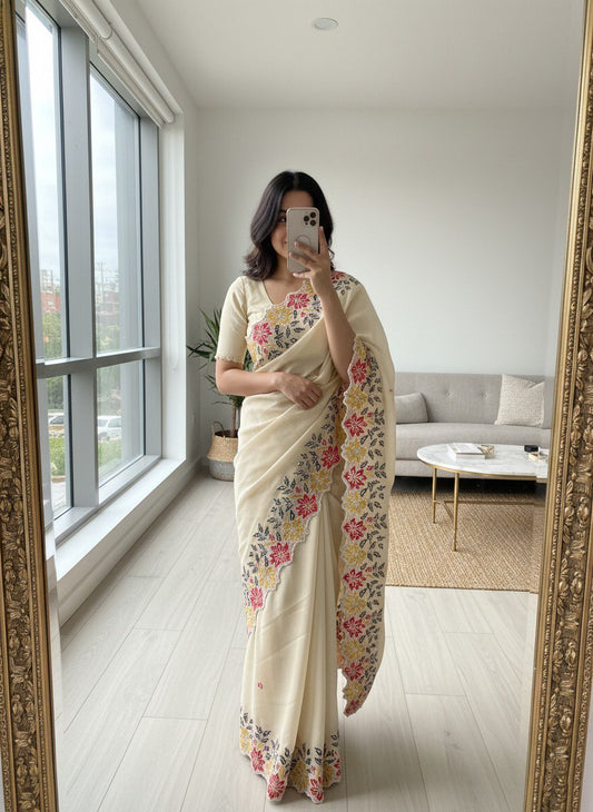 Party Wear Soft Star Georgette Saree