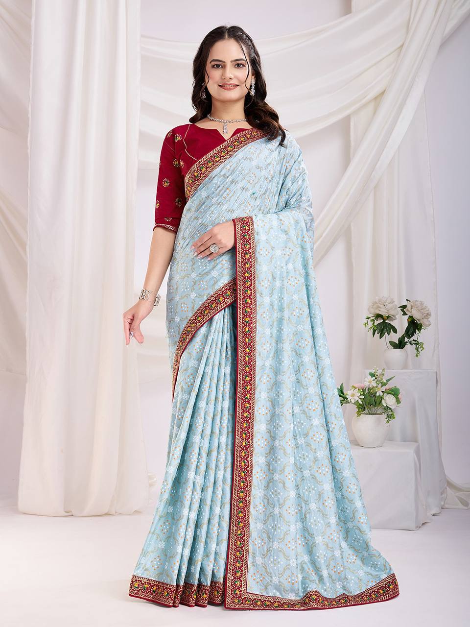 Looking some one for this same colour beautiful Saree