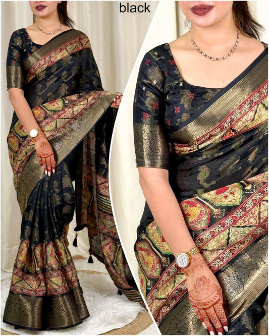 Effortless elegance meets vibrant charm with this Designer printed beauty