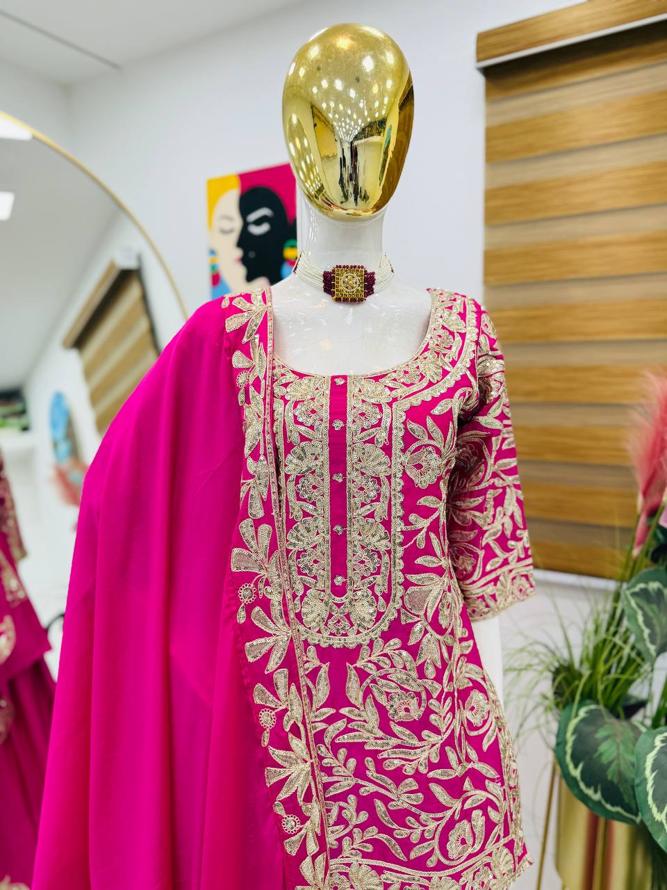 New Designer Party Top Sharara & Dupatta Set