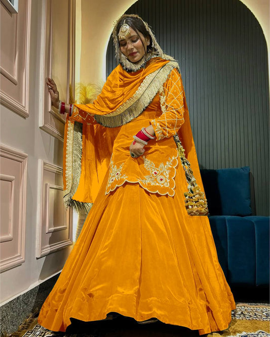 Natural Crep Silk Full sleeve Full stitched Suite