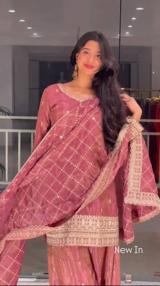 PRESERNTING NEW READY TO WEAR SPACIAL FANCY DESIGN HEAVY EMBROIDERY Plazzo