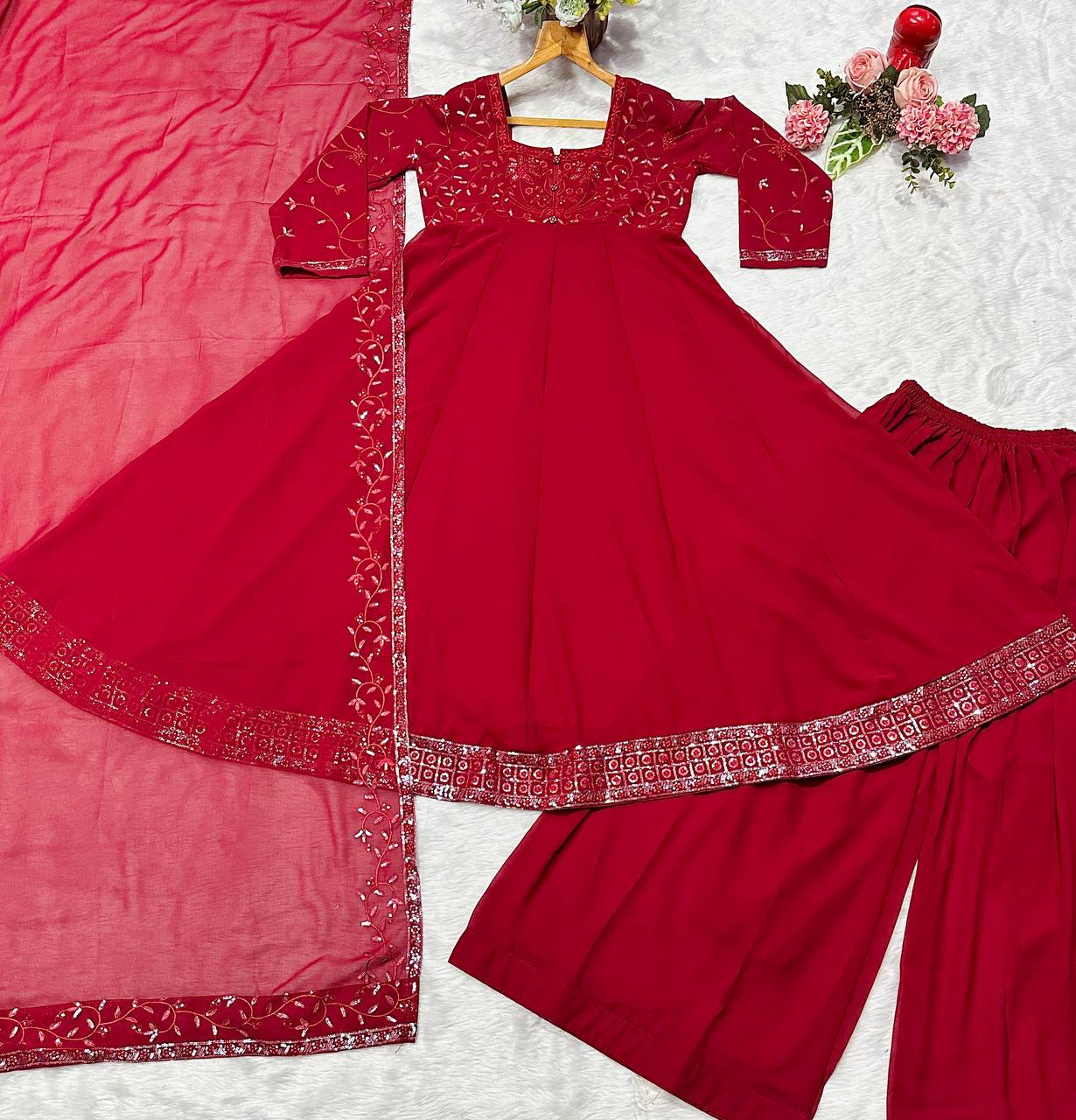 PREMIUM READYMADE ANARKALI SUIT SET