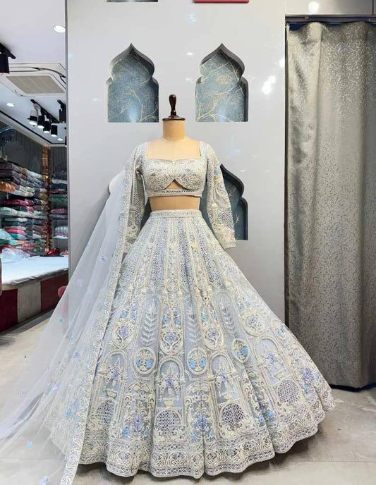 Launching 4 meter flared Coding Sequins Work Lehenga