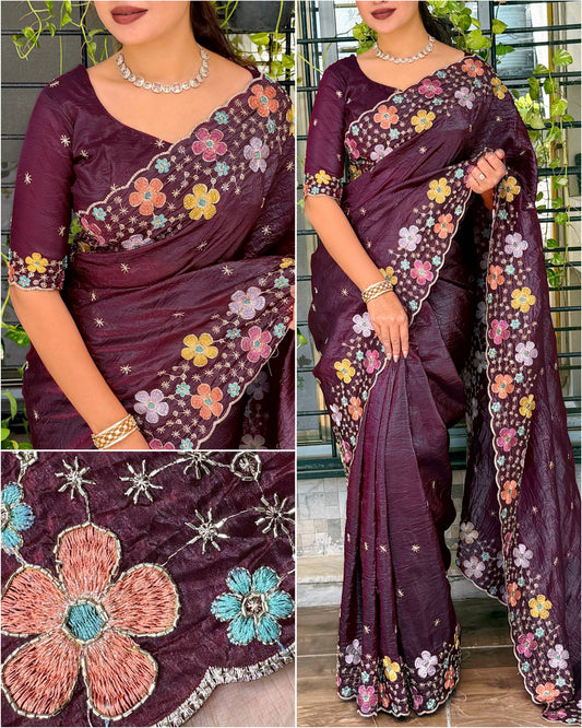 Perfect festive beauty Grace meets glamour Saree