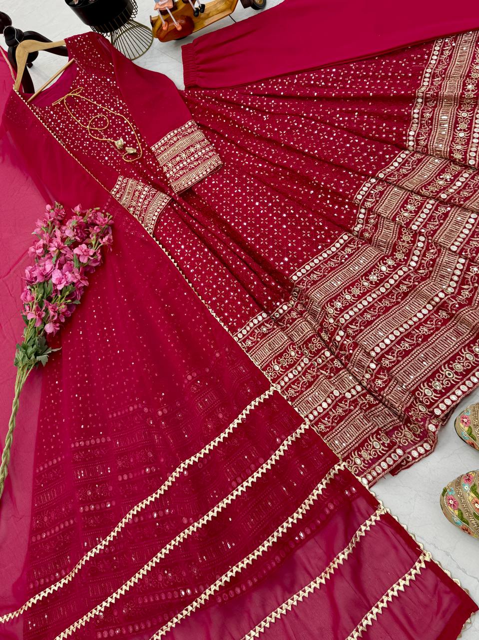 New Designer Party Gowns Pent & Dupatta Set