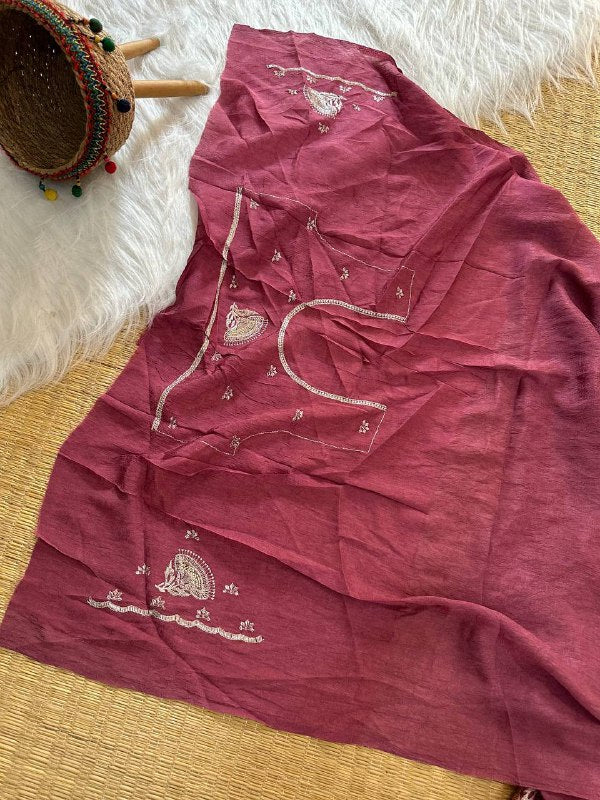 Superb Soft Refined Crunchy crush georgett base fabric Saree