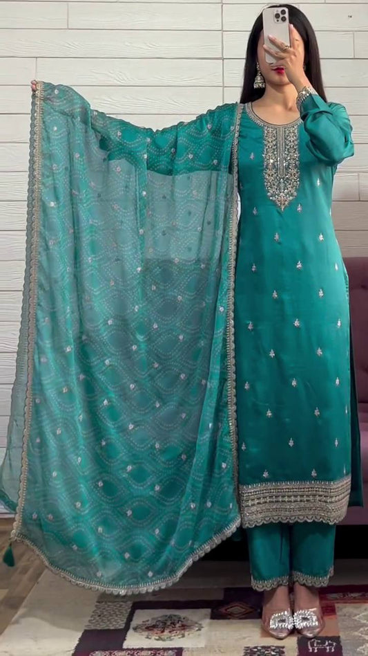 NEW LUNCH DESIGNER SEQUENCE EMBROIDERED WORK TOP