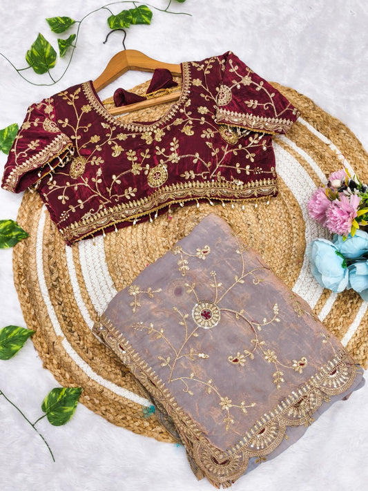 Very soft & elegant rich Launching New Designer saree