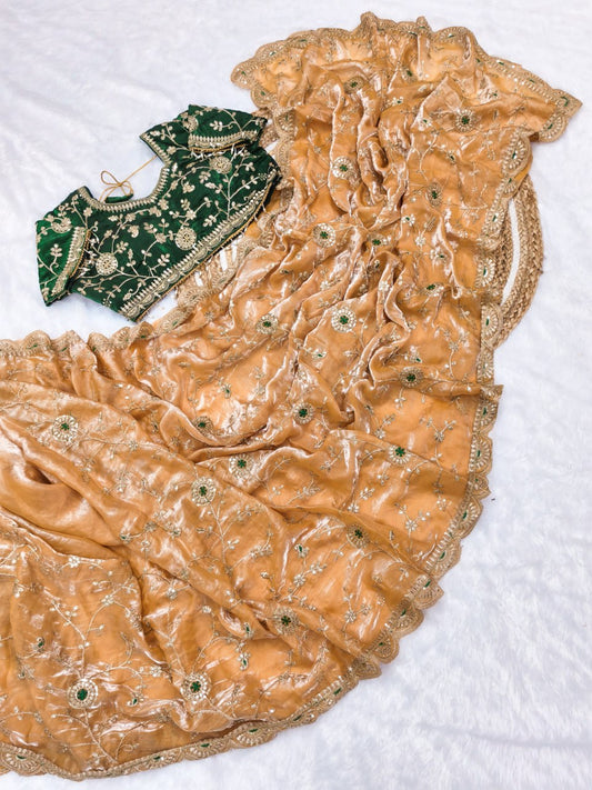 Very soft & elegant rich Launching New Designer saree