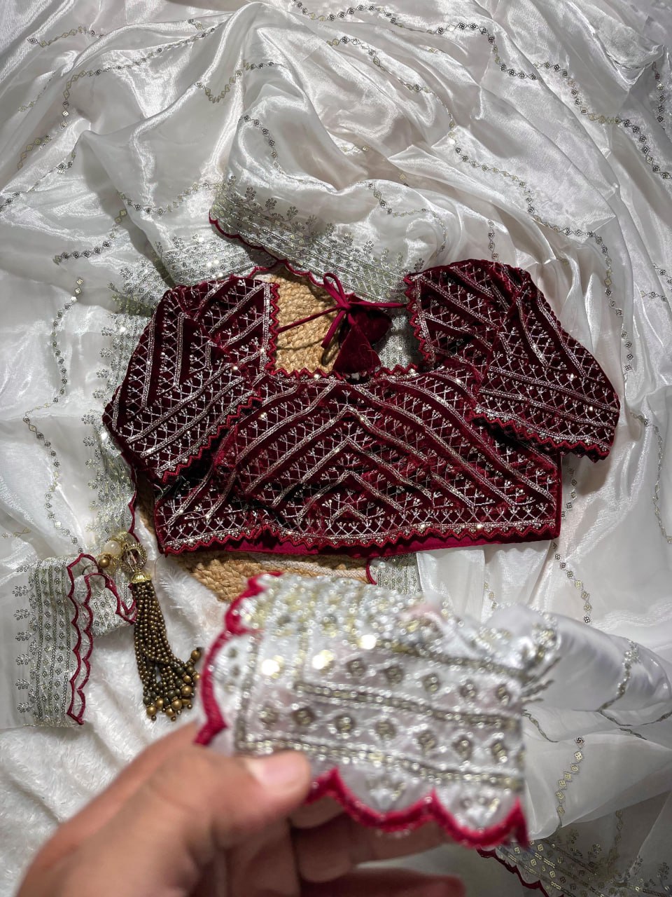 Pure soft Zemni chuio silk saree