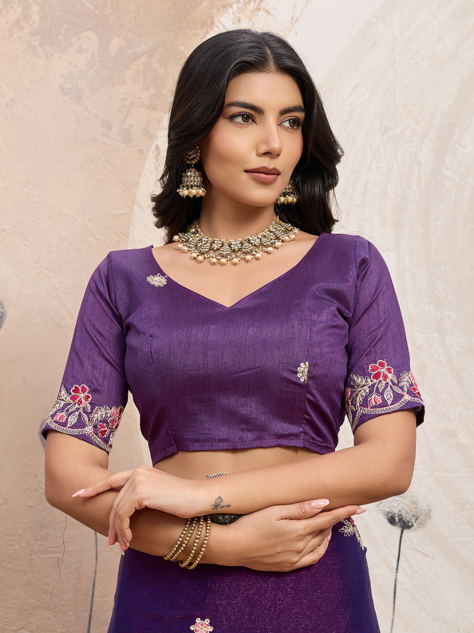 Party Wear Soft Space Silk Saree