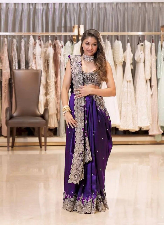 Heavy soft Rangoli silk fabric coding with sequence Saree