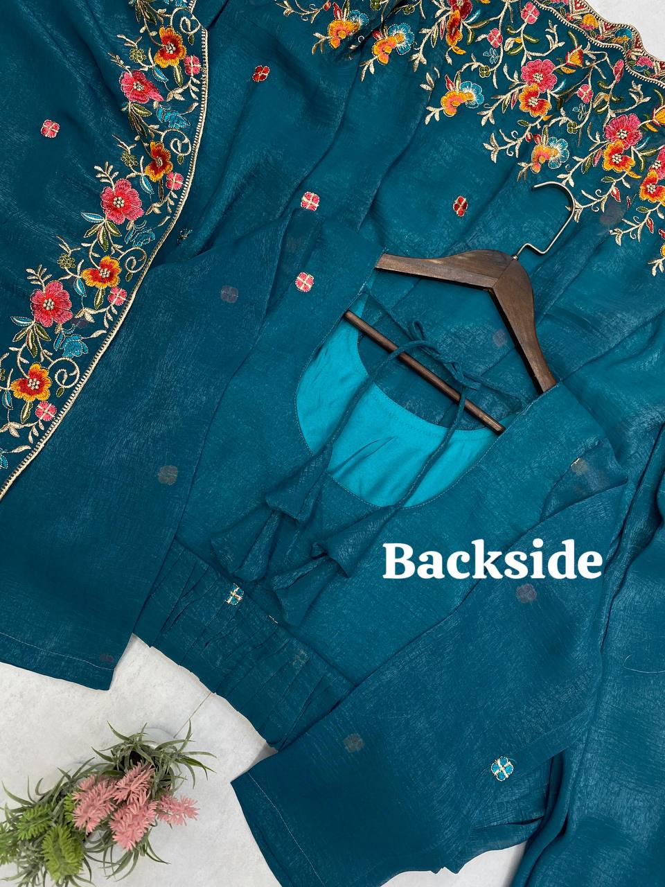 EXCLUSIVE 3 PIECE GOWN PLAZZO AND DUPATTA PAIR