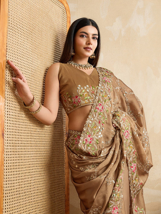 Party Wear Soft Rangoli Silk Saree