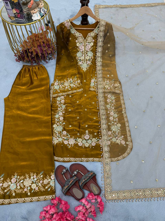 VÊTEMENTS DE COURSE TENDANCE HAUT EN FAUSSE GEORGETTE BRODERIE EN FIL DE COTON