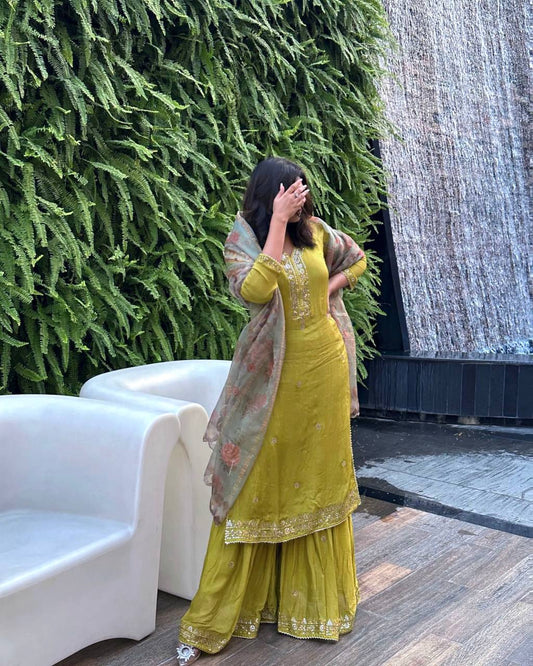 THIS NEWLY LAUNCHED KURTI & SHARARA SET