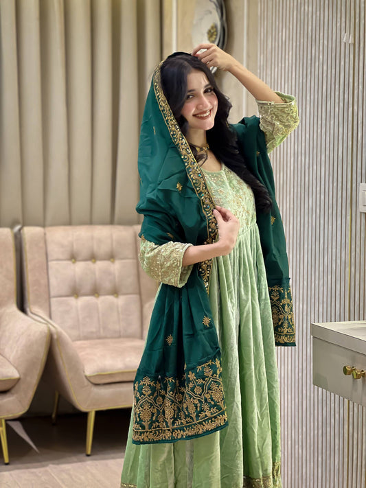 LAUNCHING NEW DESIGNER VELVET ANARKALI GOWN