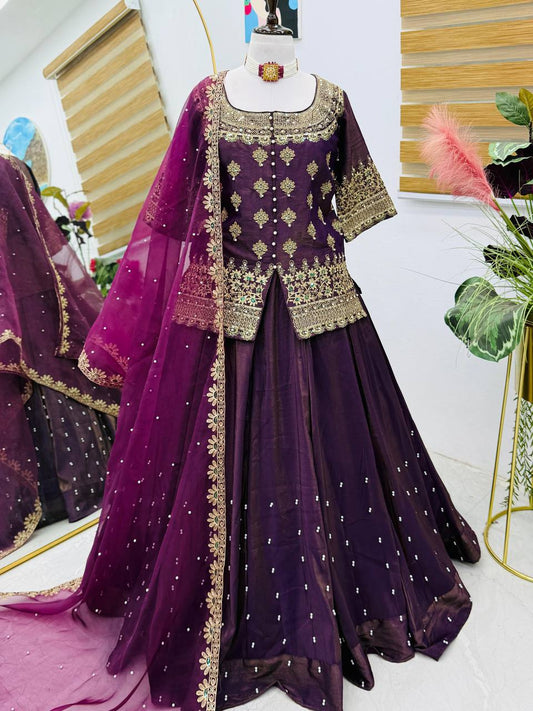 New Designer Party Top Lehenga & Dupatta