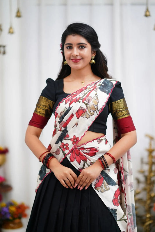 Kanjivaram Silk Zari Weaving Work Lehenga