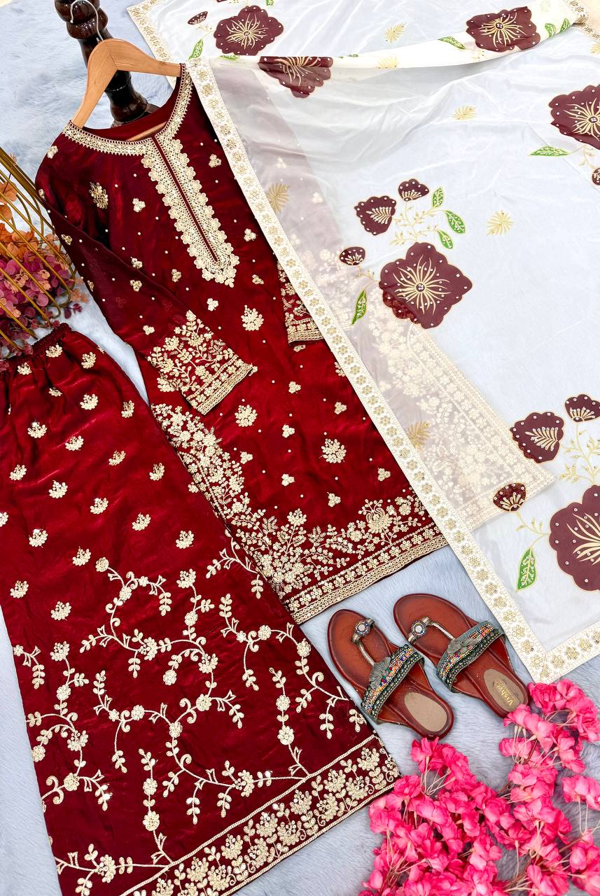 PREMIUM DESIGNER READYMADE TOP PLAZZO COLLECTIONS