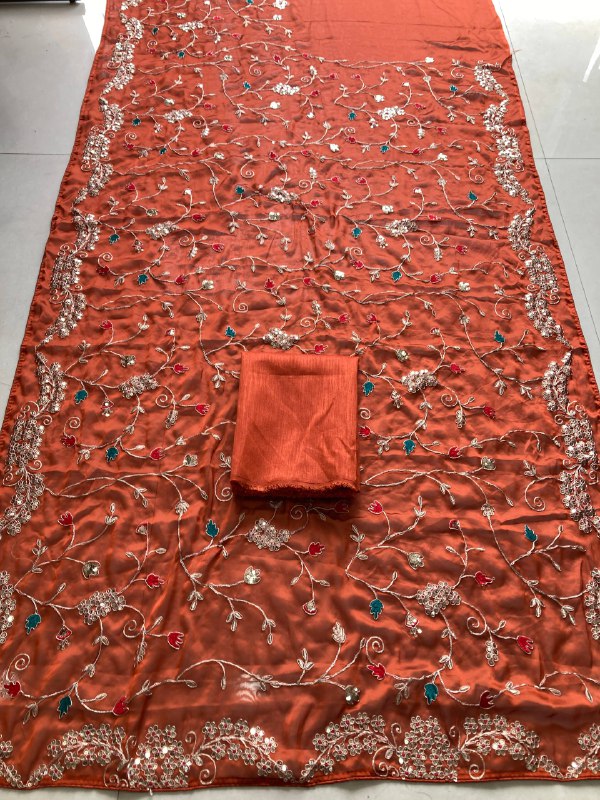 Party Wear Rangoli Silk Saree