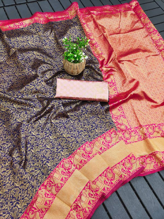 SARI EN SOIE LICHI DOUX