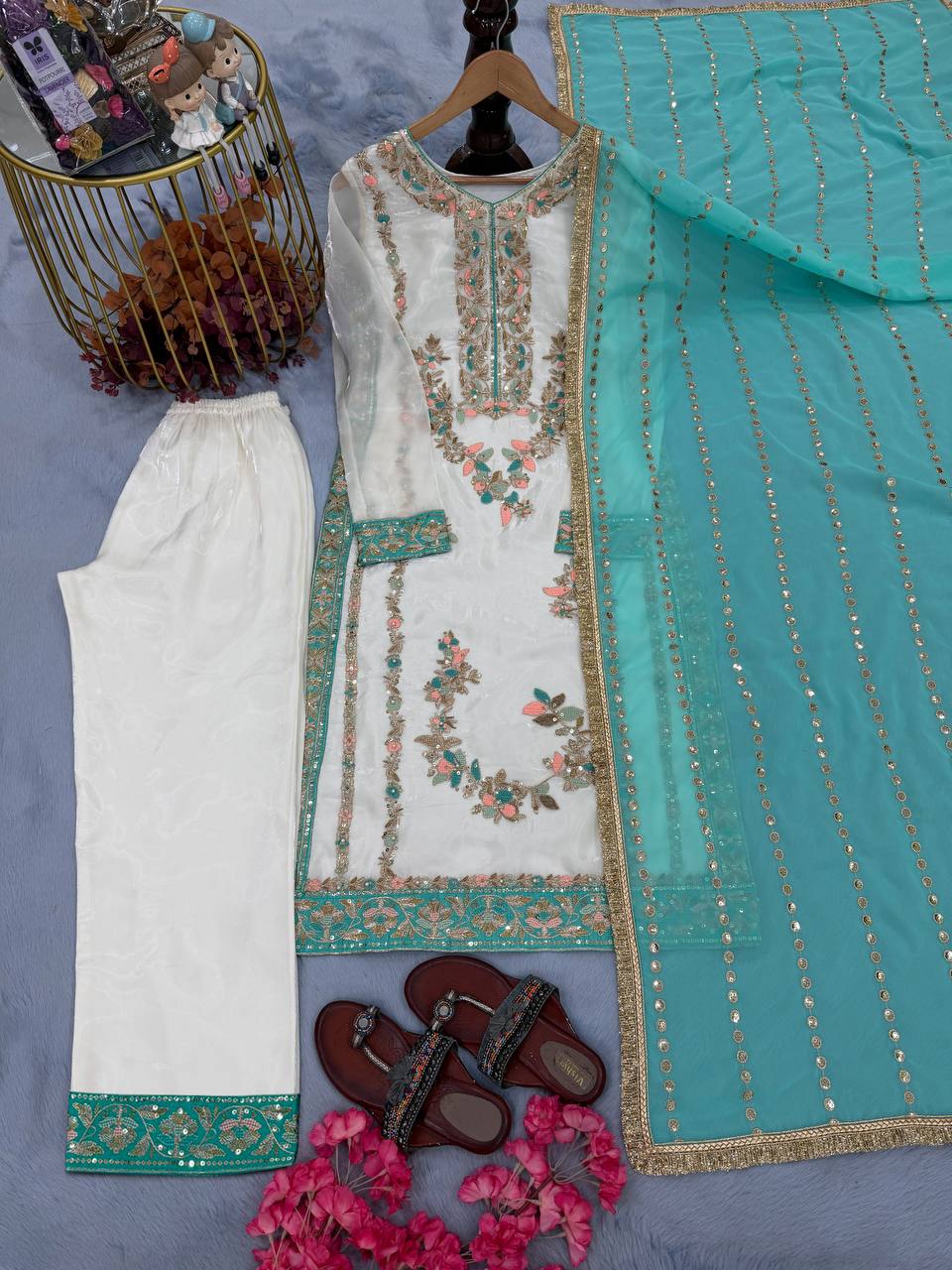 PREMIUM DESIGNER READYMADE TOP PLAZZO COLLECTIONS