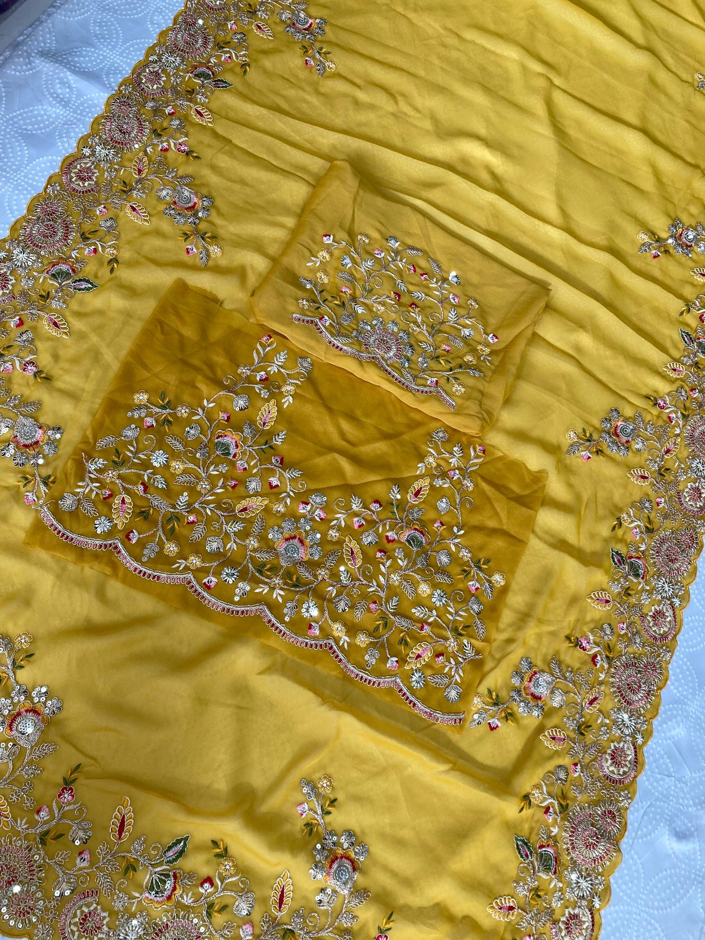 Party Wear Soft Star Georgette Saree