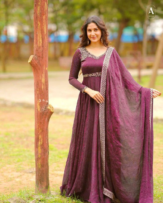 VÊTEMENTS DE COURSE TENDANCE HAUT EN FAUSSE GEORGETTE BRODERIE EN FIL DE COTON