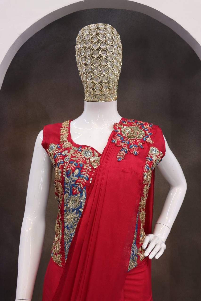 Experience effortless luxury with this premium ready to wear saree