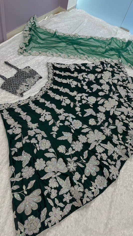 Celebrate the charm of Indian culture with this beautiful lehenga set