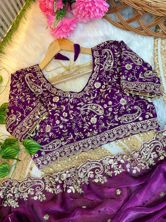 Sari en soie Rangoli douce pour tenue de soirée