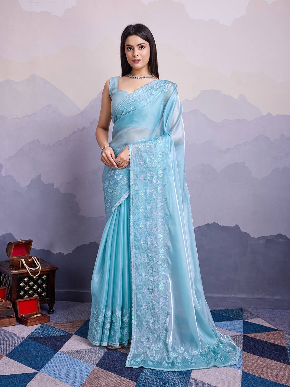 Looking some one for this same colour beautiful Saree