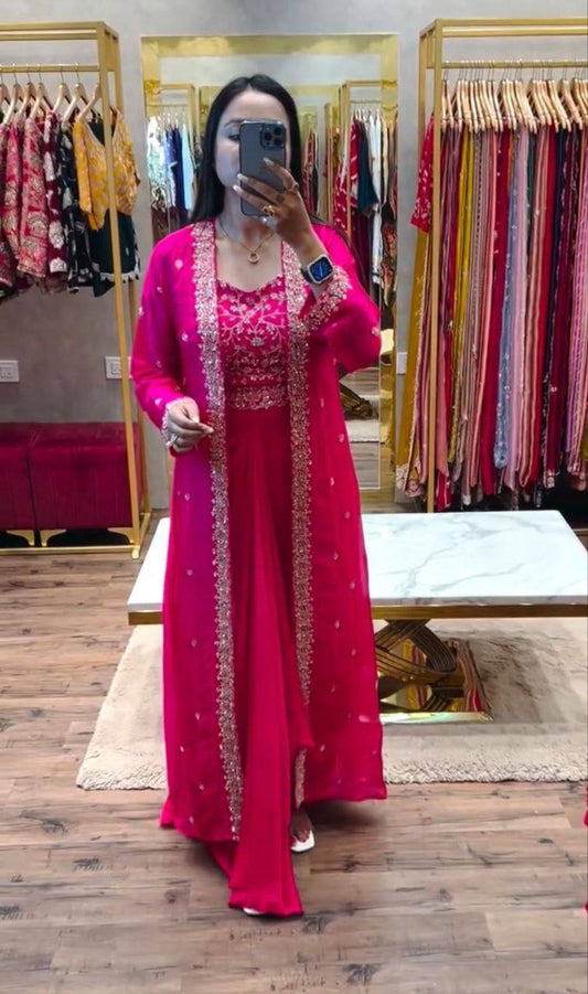Feiern Sie den Charme der indischen Kultur mit diesem wunderschönen Lehenga-Set