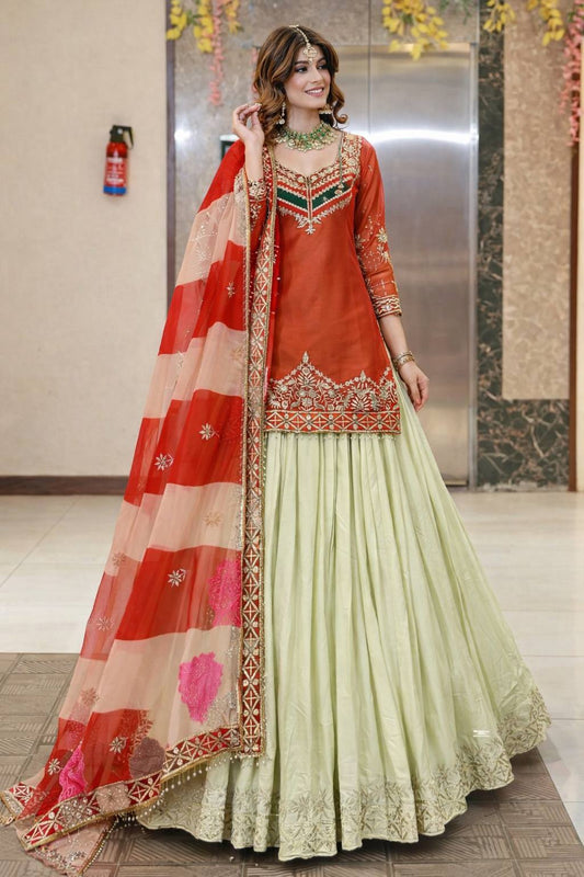 New Designer Party Top Lehenga & Dupatta Set