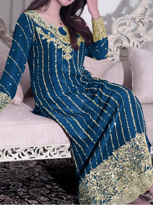 PREMIUM DESIGNER READYMADE TOP PLAZZO & DUPATTA COLLECTIONS