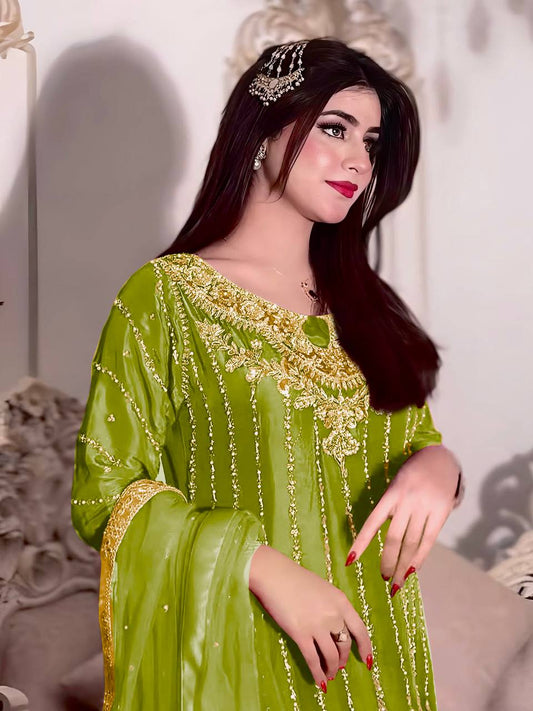 PREMIUM DESIGNER READYMADE TOP PLAZZO & DUPATTA COLLECTIONS