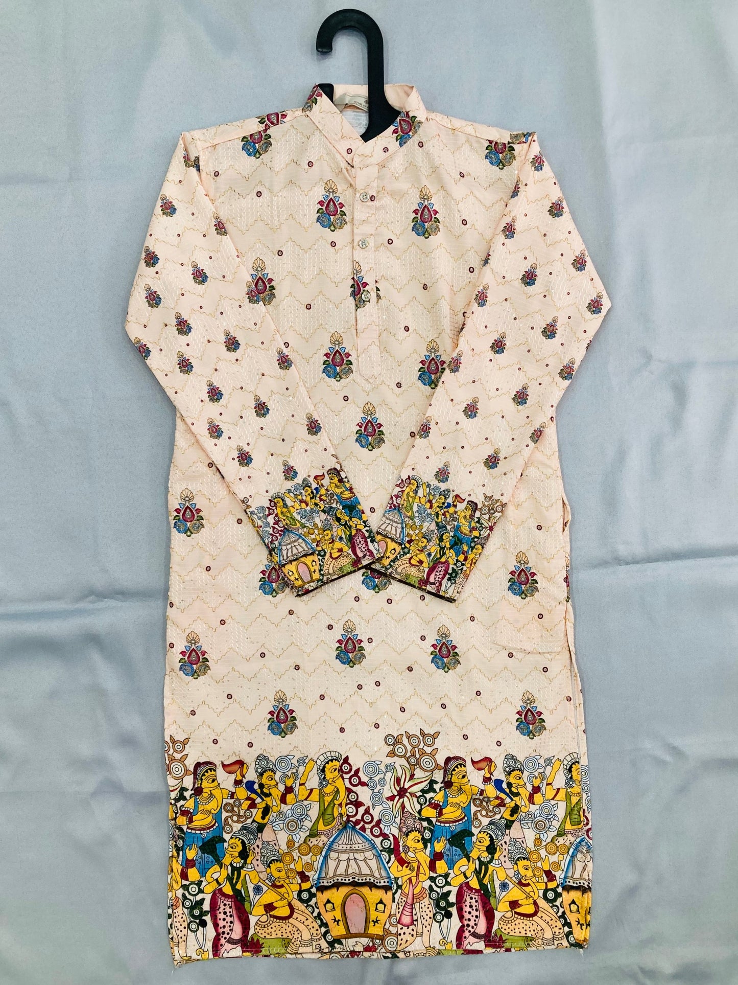 Carnival Special Cotton Digital Crochet Men's Kurta