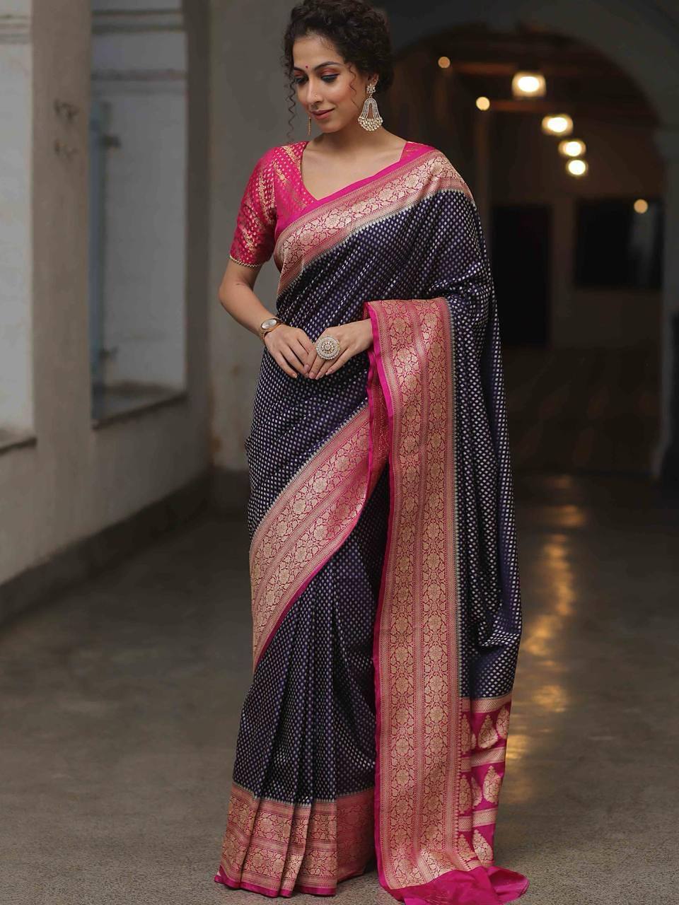 SOFT LICHI SILK CLOTH SAREE