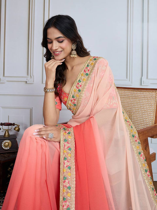 Looking some one for this same colour beautiful Pedding Clr Saree