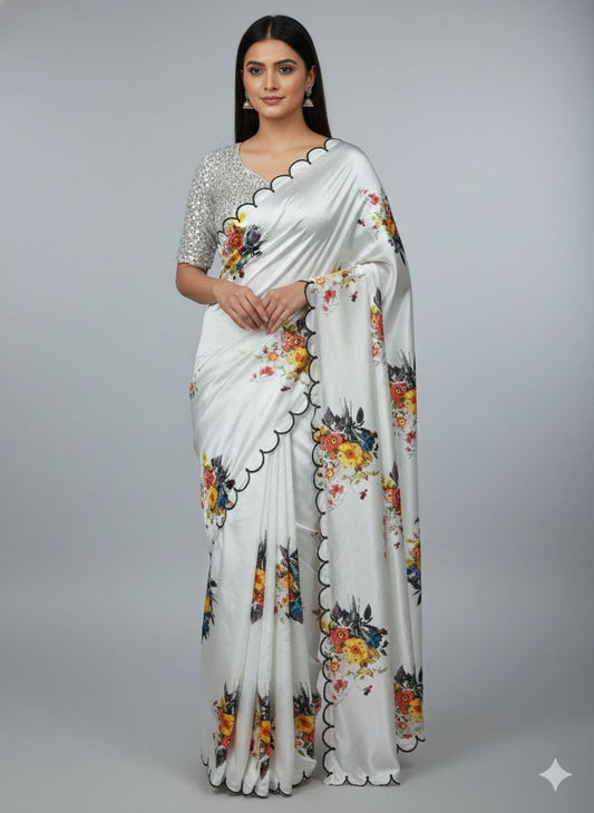 Presenting You A Beautiful Handwork Saree