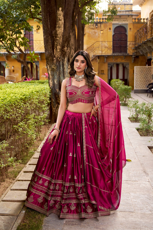 Rangoli Sequins and Thread Embroidery Work Lehenga Choli
