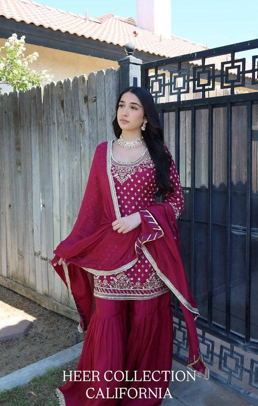 VÊTEMENTS DE COURSE TENDANCE HAUT EN FAUSSE GEORGETTE BRODERIE EN FIL DE COTON