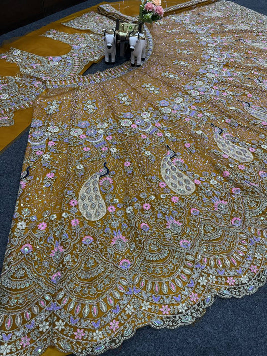 Launching 4 meter flared Coding Sequins Work Lehenga